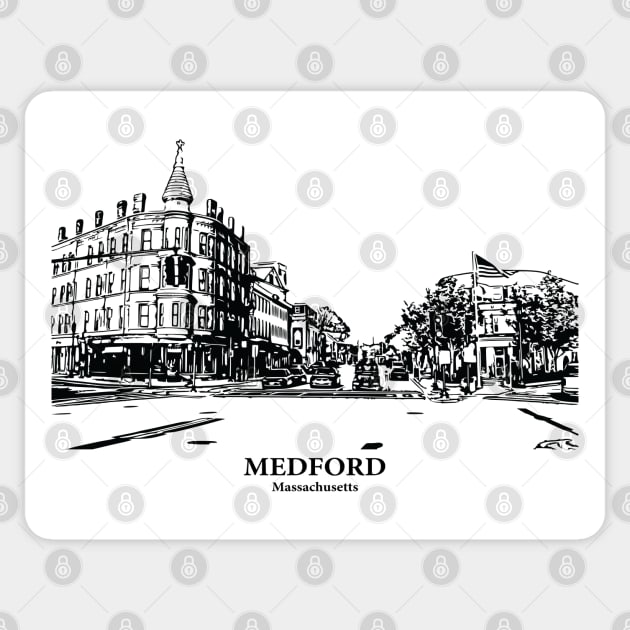 Medford - Massachusetts Sticker by Lakeric